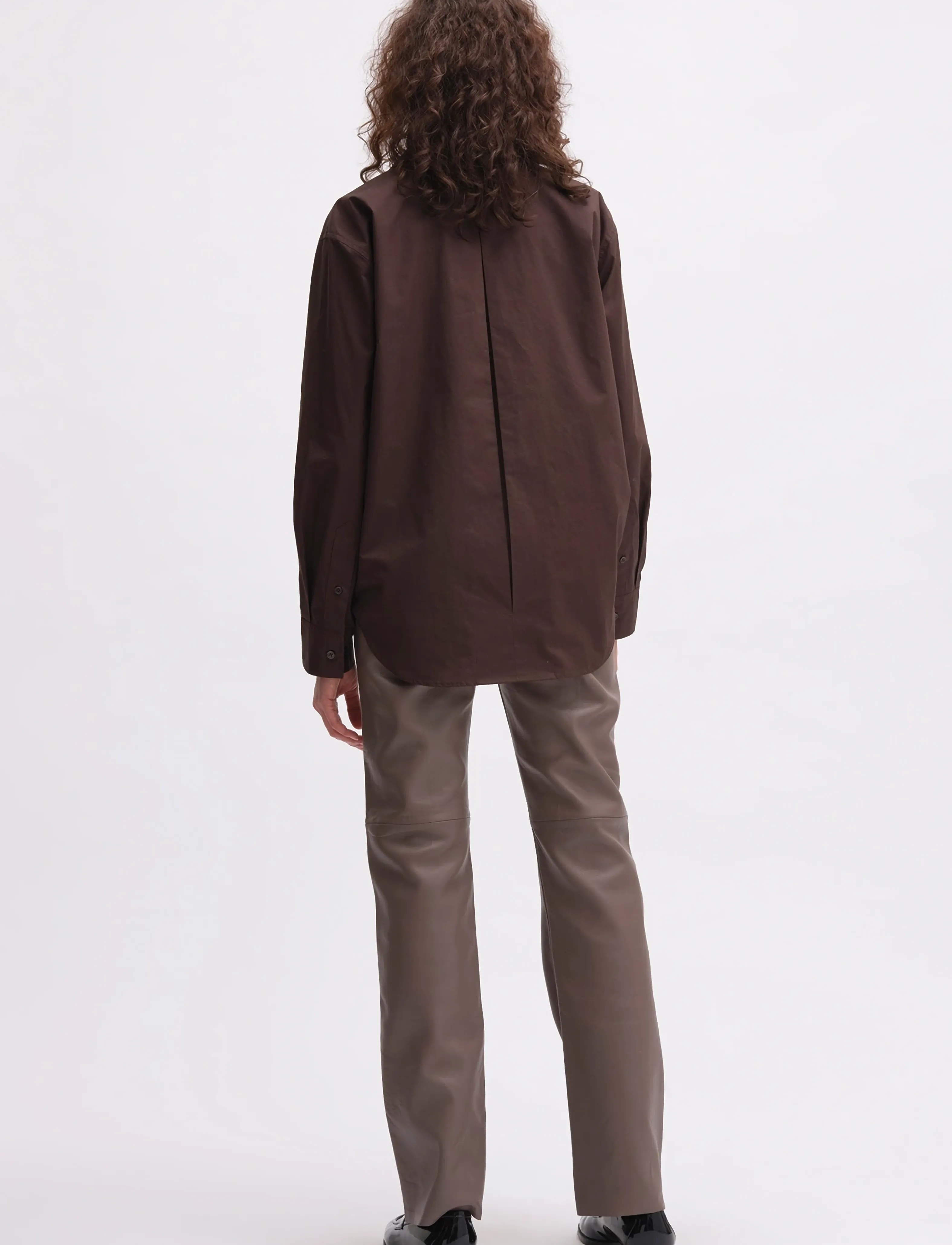 REMAIN Birger Christensen - BOXY SHIRT - langärmlige hemden - raisin - 3