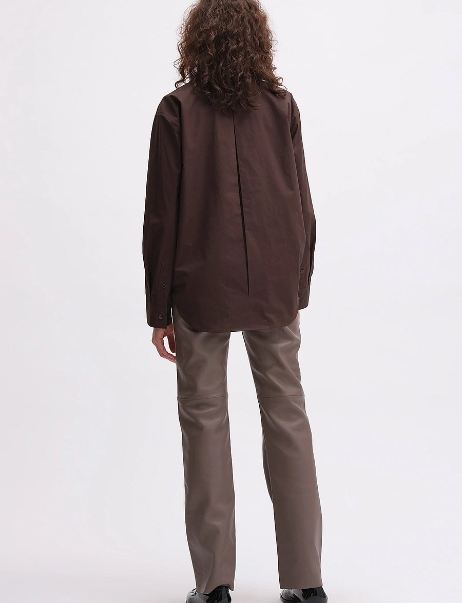REMAIN Birger Christensen - BOXY SHIRT - langärmlige hemden - raisin - 3