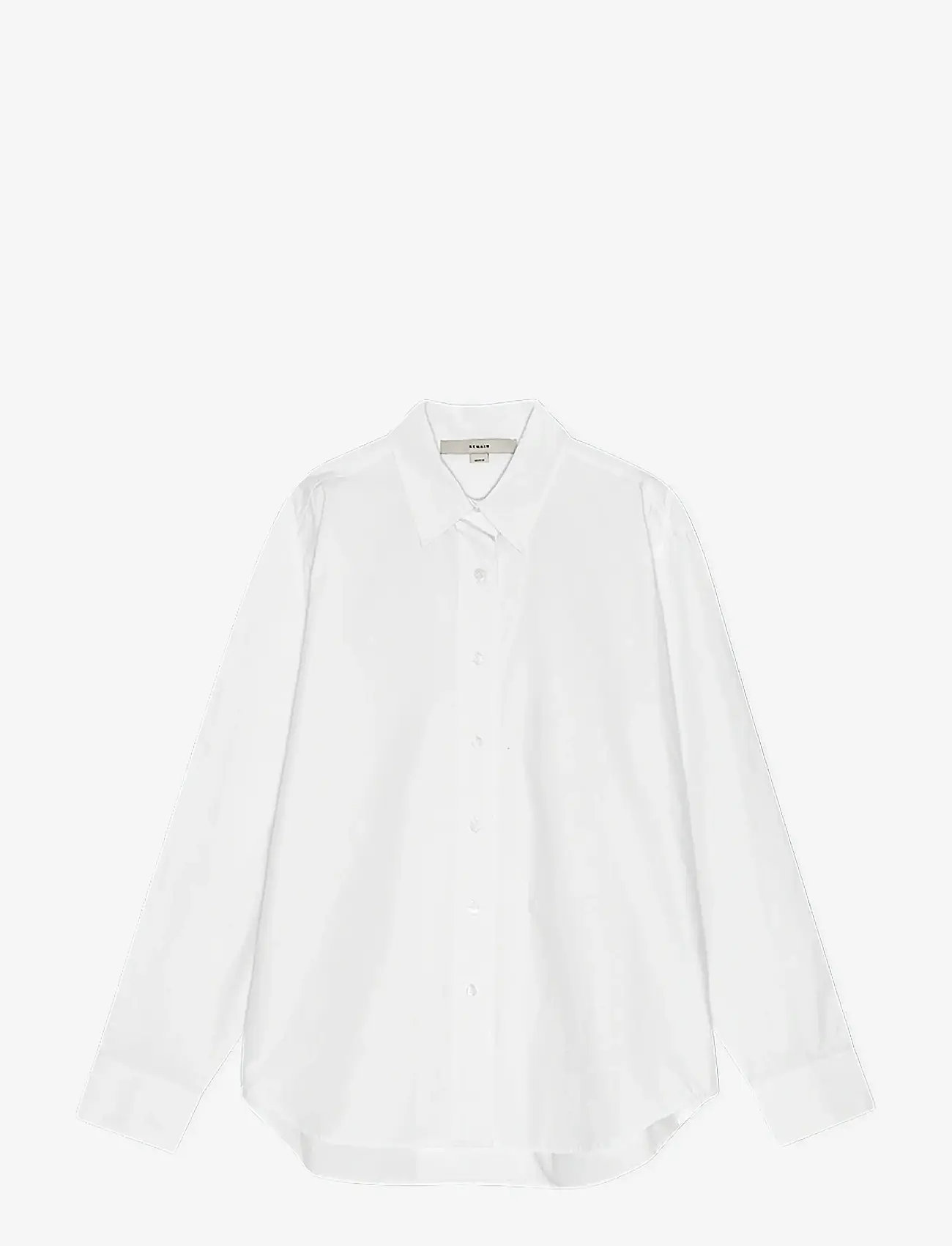 REMAIN Birger Christensen - BOXY SHIRT - long-sleeved shirts - bright white - 1