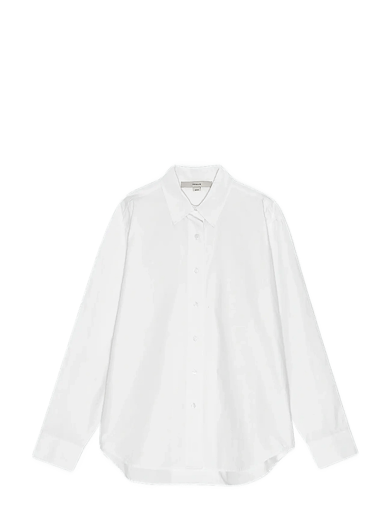REMAIN Birger Christensen - BOXY SHIRT - long-sleeved shirts - bright white - 1