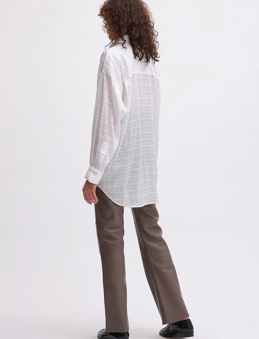 REMAIN Birger Christensen - OVERSIZED SHIRT - marškiniai ilgomis rankovėmis - bright white - 3