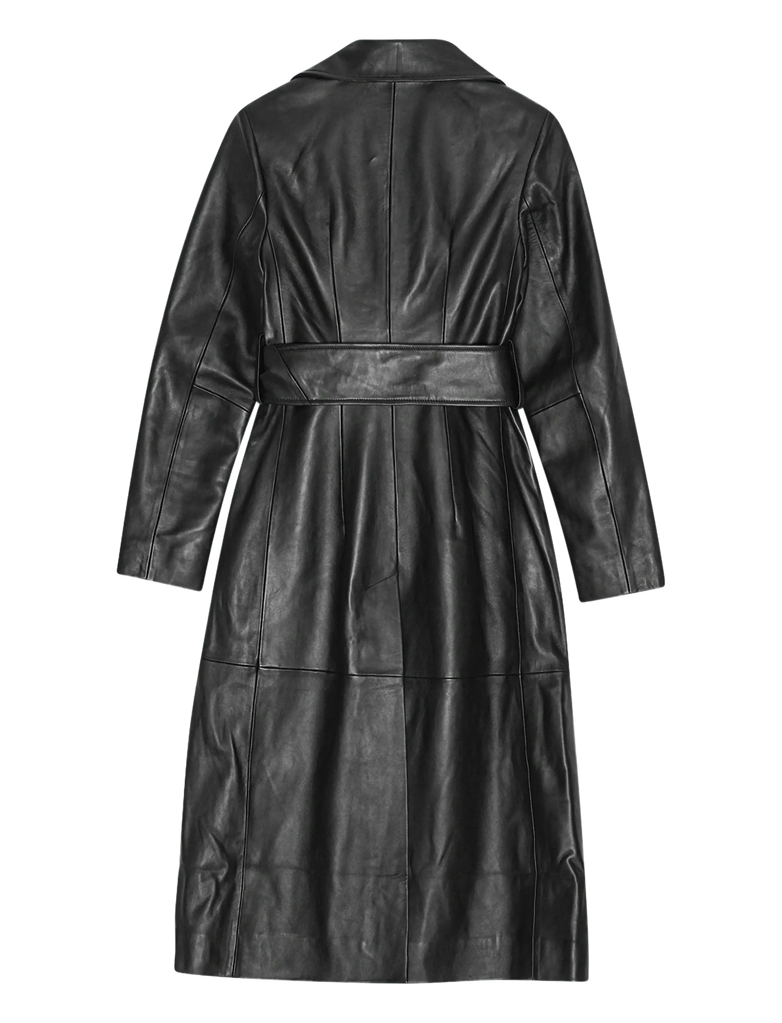 REMAIN Birger Christensen - LEATHER TRENCHCOAT - black - 2