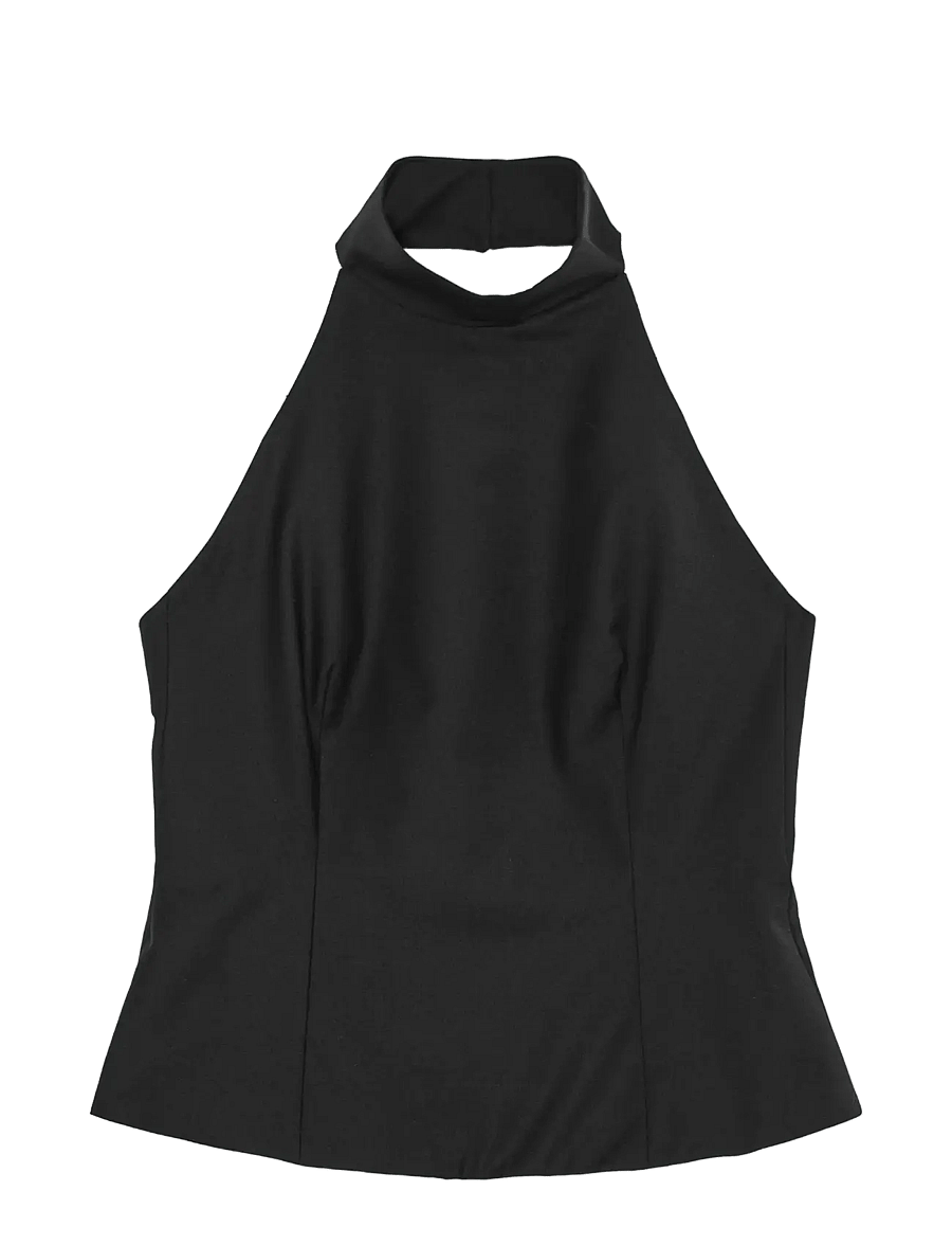REMAIN Birger Christensen - HALTER NECK TOP - black - 1