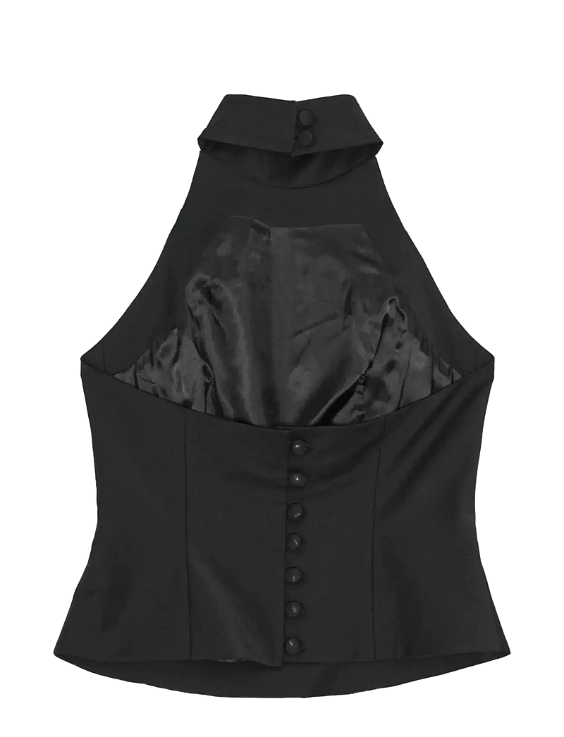 REMAIN Birger Christensen - HALTER NECK TOP - topid ja varrukateta alussärgid - black - 2