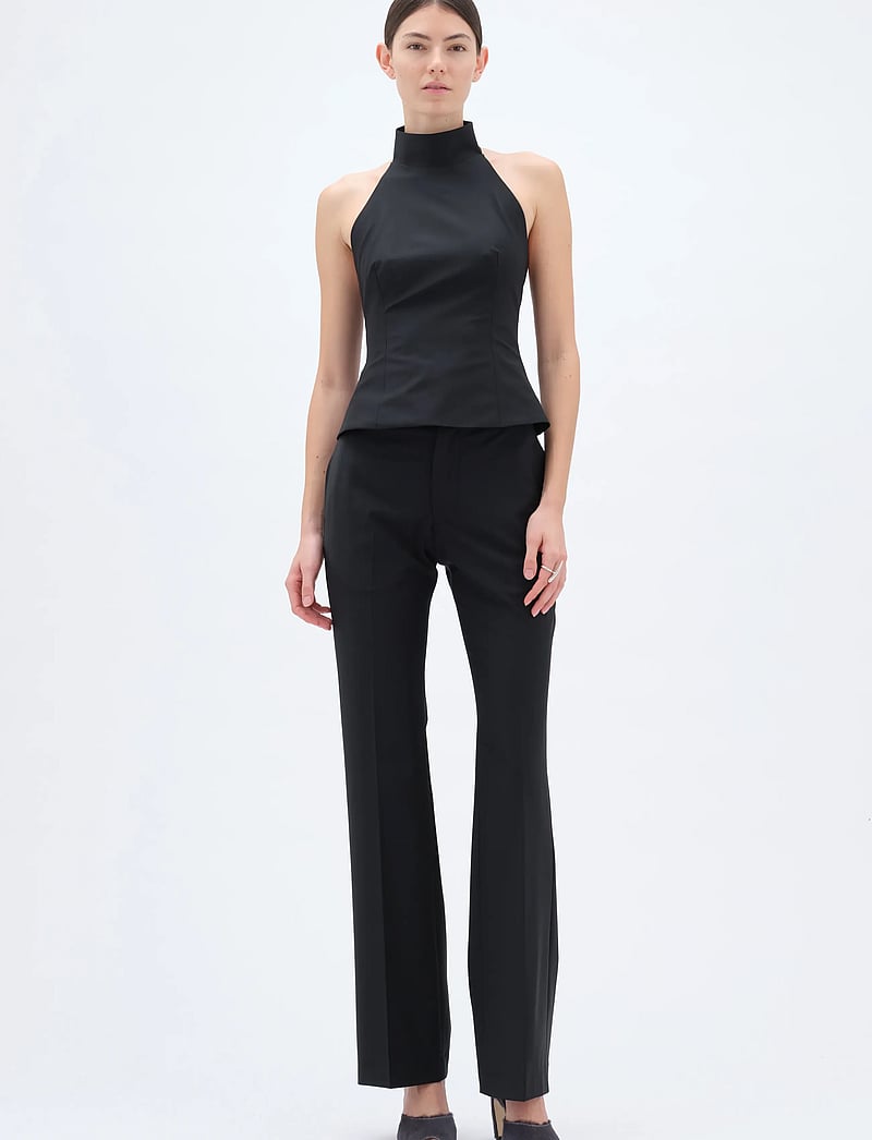 REMAIN Birger Christensen - HALTER NECK TOP - topid ja varrukateta alussärgid - black - 0