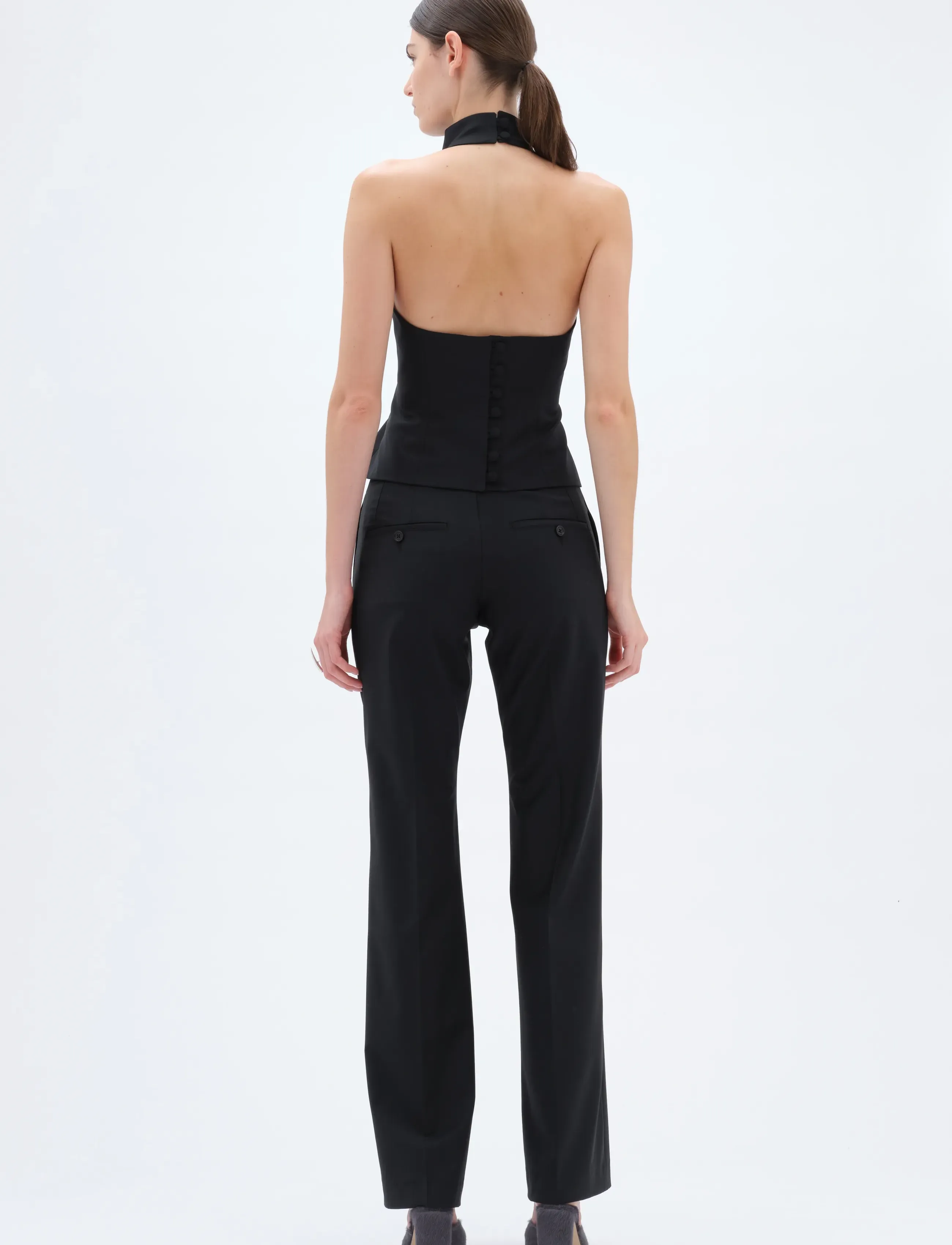 REMAIN Birger Christensen - HALTER NECK TOP - black - 3