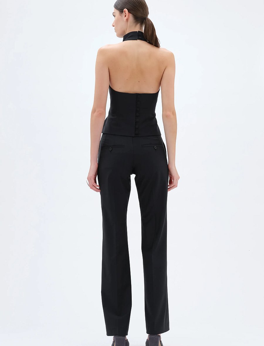 REMAIN Birger Christensen - HALTER NECK TOP - black - 3
