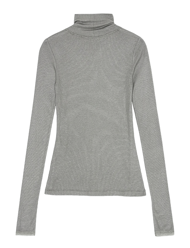 REMAIN Birger Christensen - LONG SLEEVE TURTLE NECK - rollkragenpullover - charcoal gray - 2