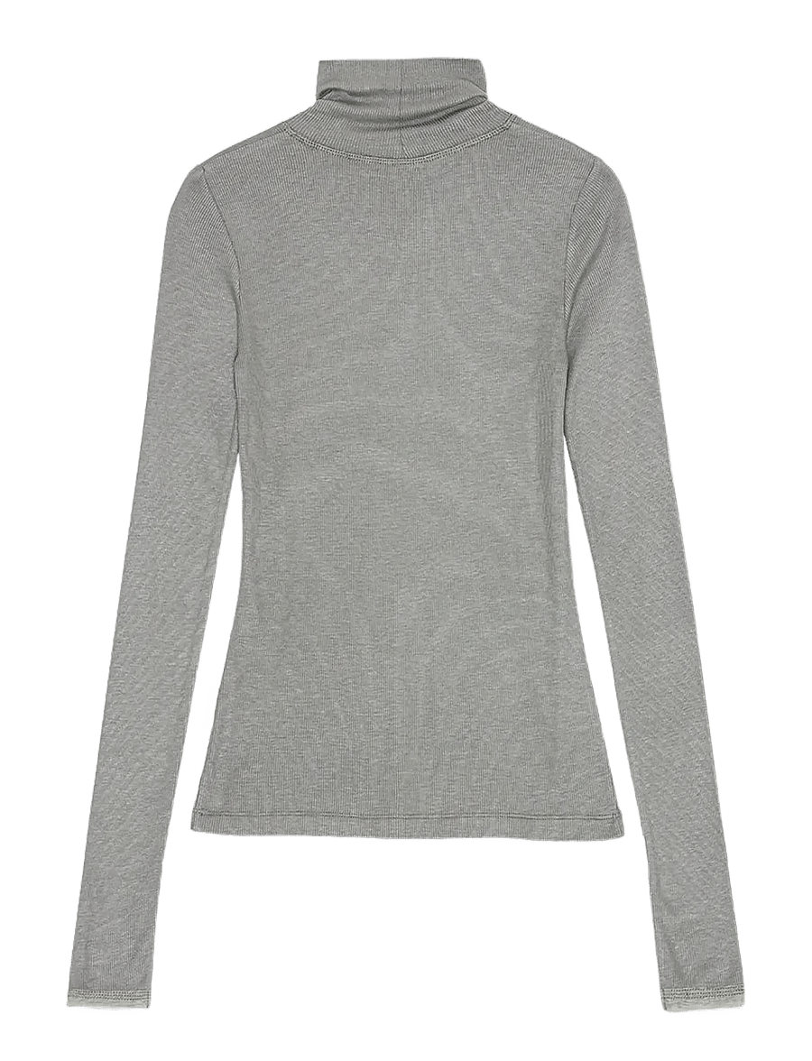 REMAIN Birger Christensen - LONG SLEEVE TURTLE NECK - turtlenecks - charcoal gray - 2