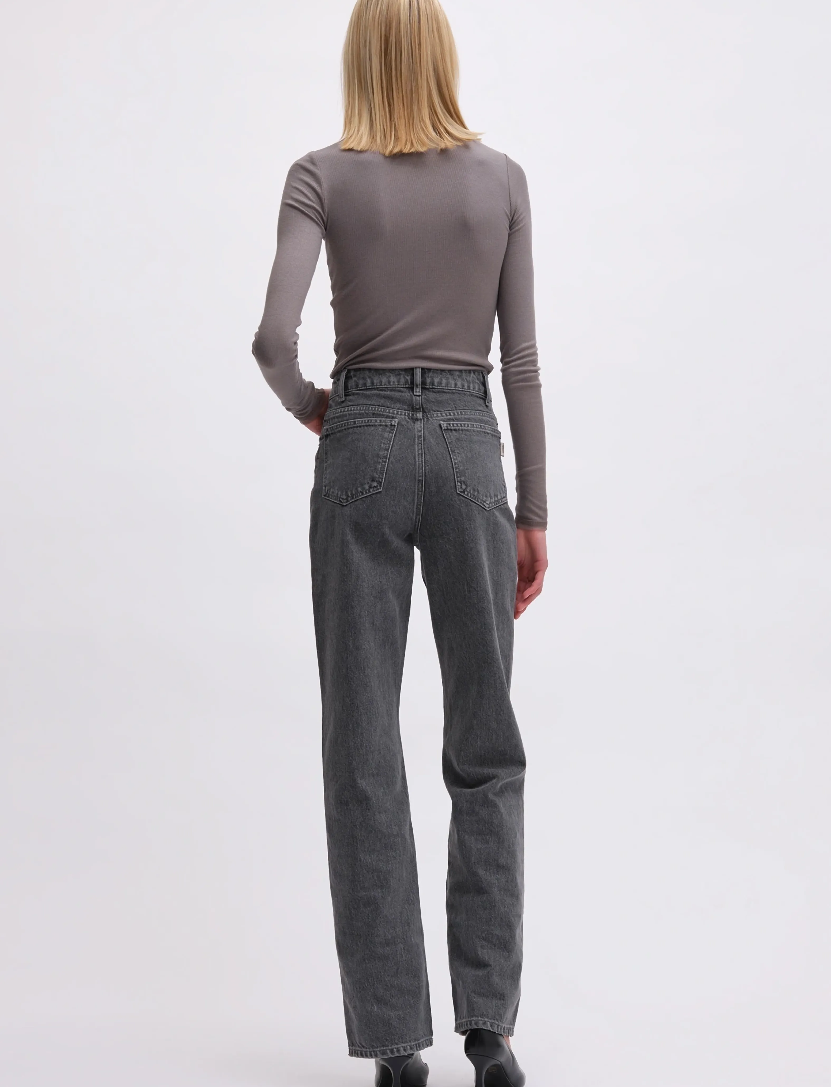REMAIN Birger Christensen - LONG SLEEVE TURTLE NECK - turtlenecks - charcoal gray - 3