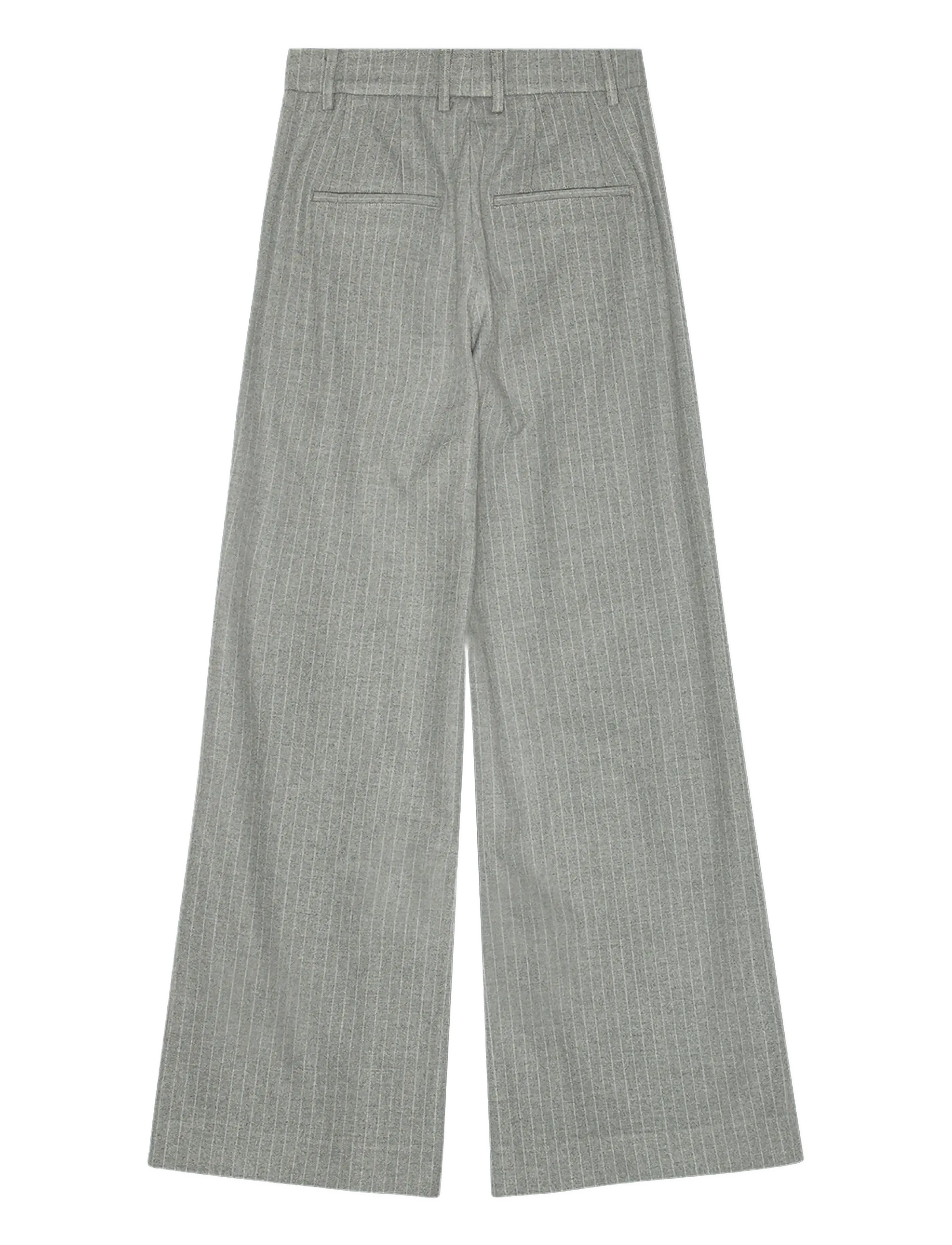 REMAIN Birger Christensen - WIDE SUITING PANTS - festtøj til outletpriser - titanium comb. - 2