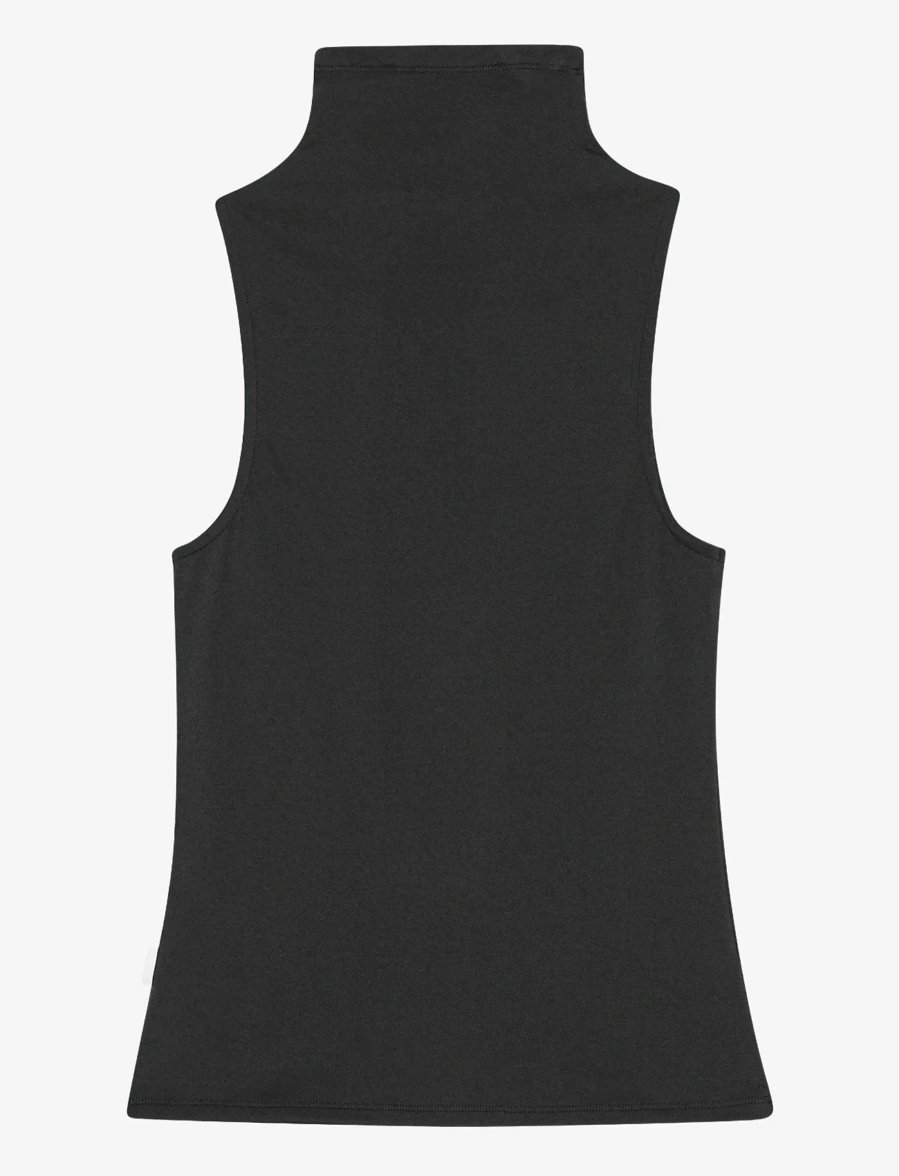 REMAIN Birger Christensen - HIGH NECK JERSEY TOP - tanktops - black - 2
