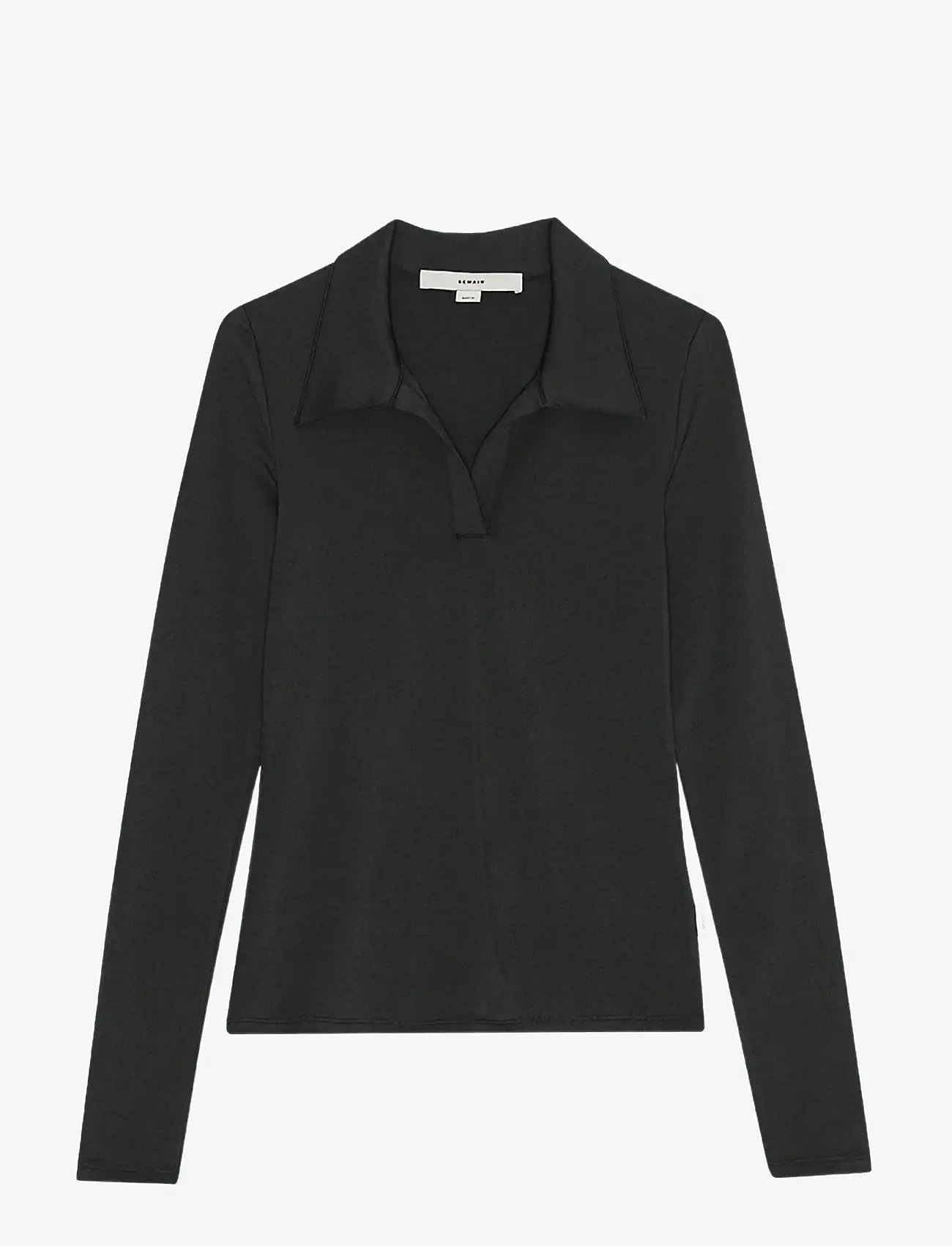 REMAIN Birger Christensen - JERSEY POLO TOP - poloer - black - 1