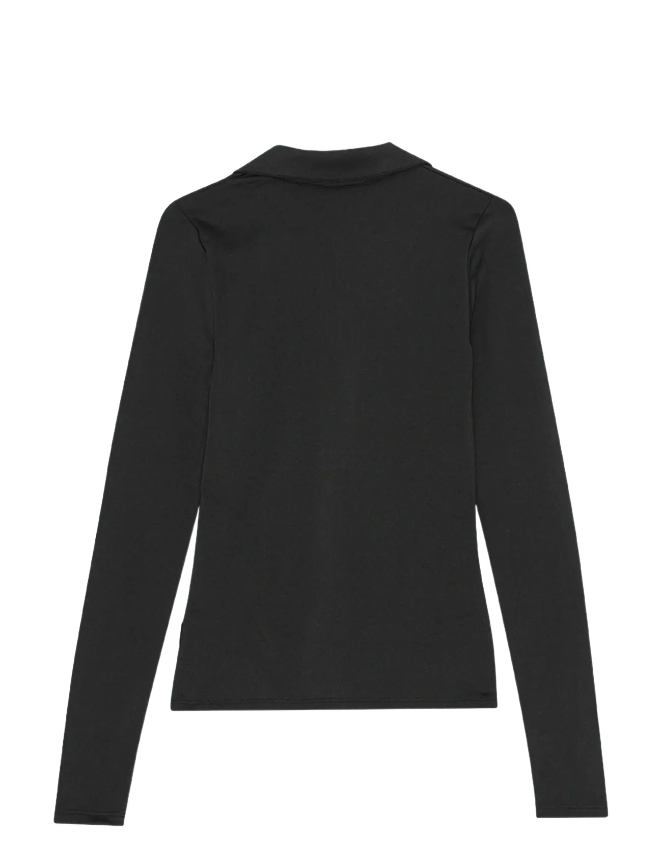 REMAIN Birger Christensen - JERSEY POLO TOP - pikeepaidat - black - 2