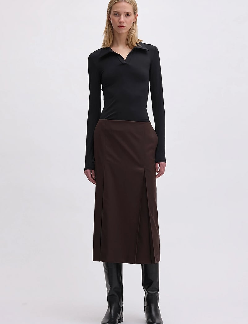 REMAIN Birger Christensen - JERSEY POLO TOP - poloer - black - 0