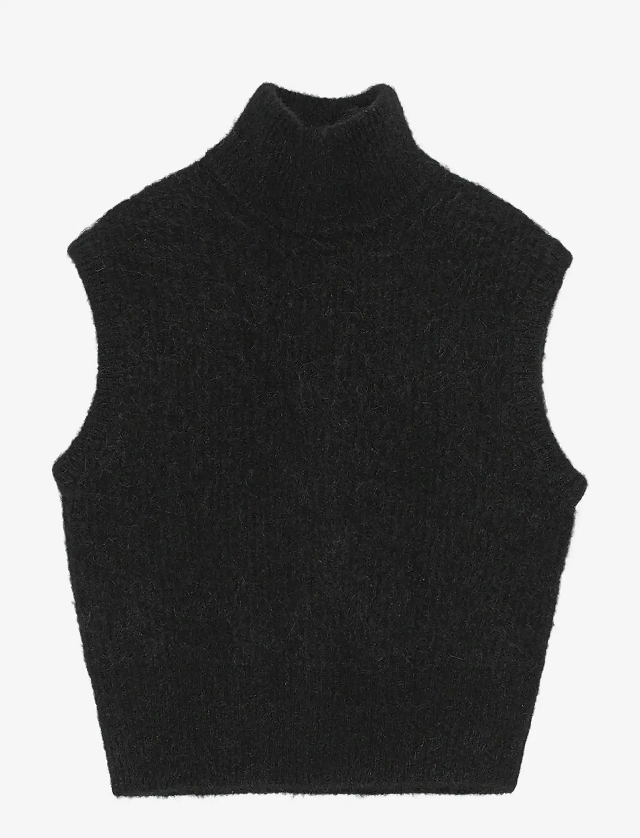 REMAIN Birger Christensen - CREW NECK VEST - turtlenecks - black - 1