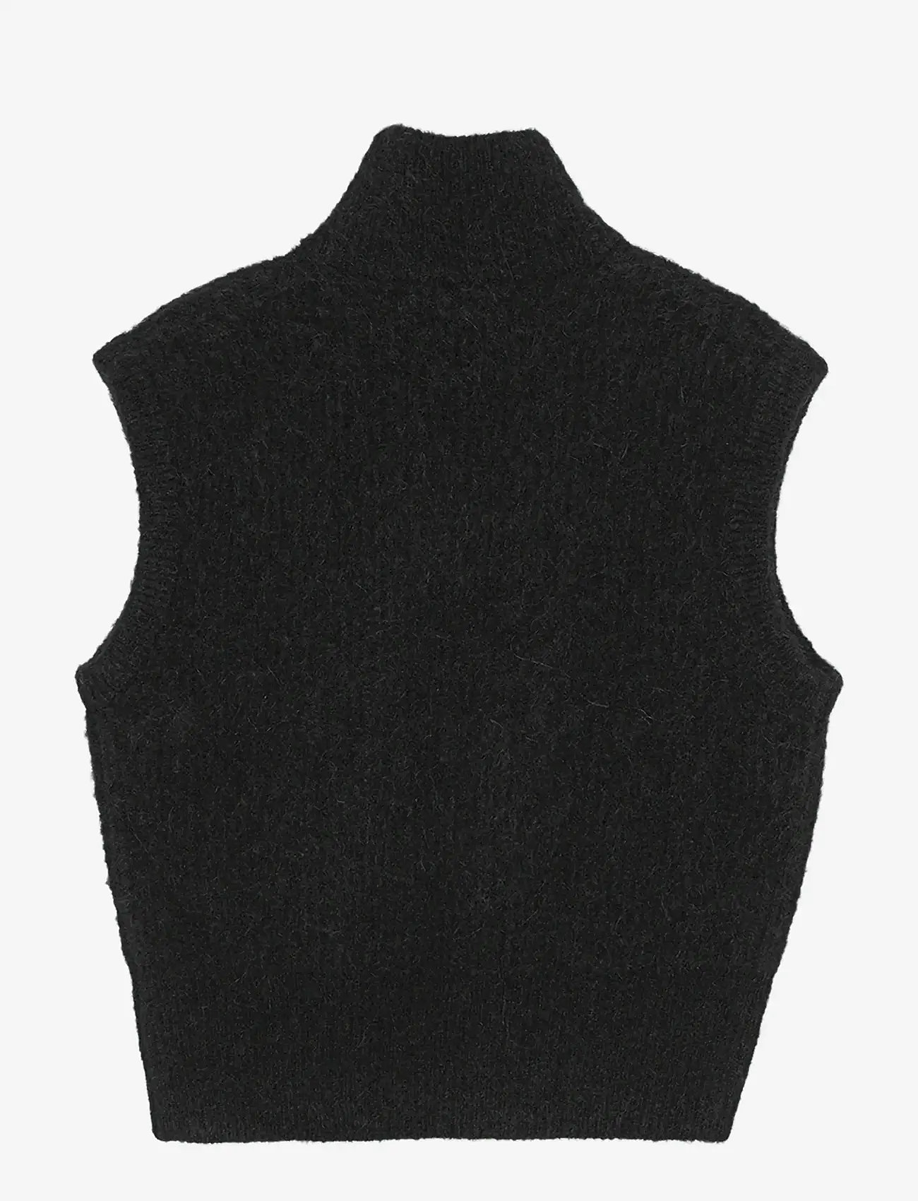 REMAIN Birger Christensen - CREW NECK VEST - turtlenecks - black - 2