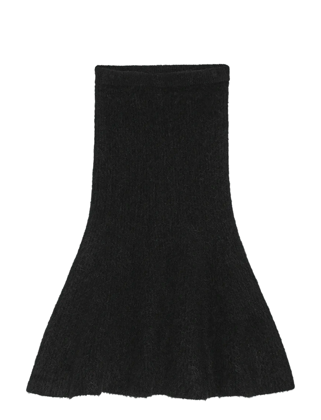 REMAIN Birger Christensen KNIT MIDI SKIRT - Nederdele - BLACK / black
