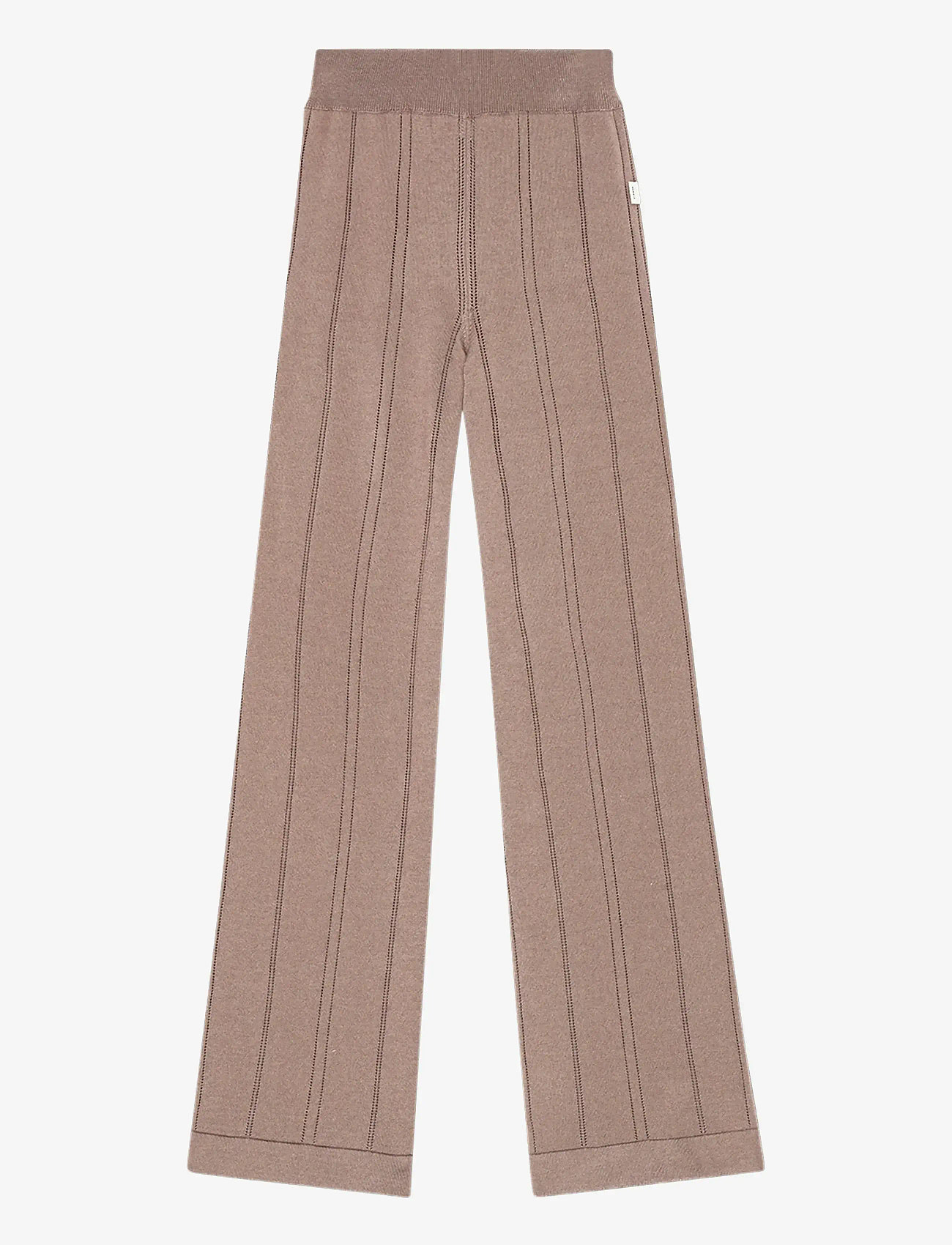 REMAIN Birger Christensen - LIGHT KNIT PANTS - slim fit trousers - chocolate chip - 0