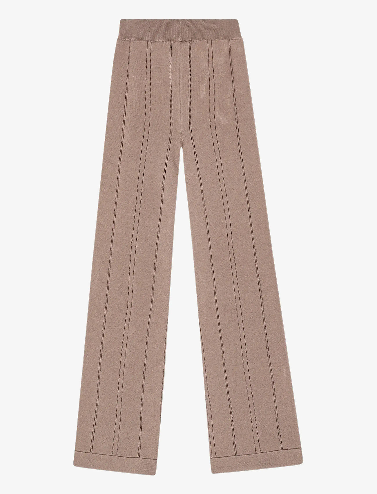 REMAIN Birger Christensen - LIGHT KNIT PANTS - slim fit trousers - chocolate chip - 1