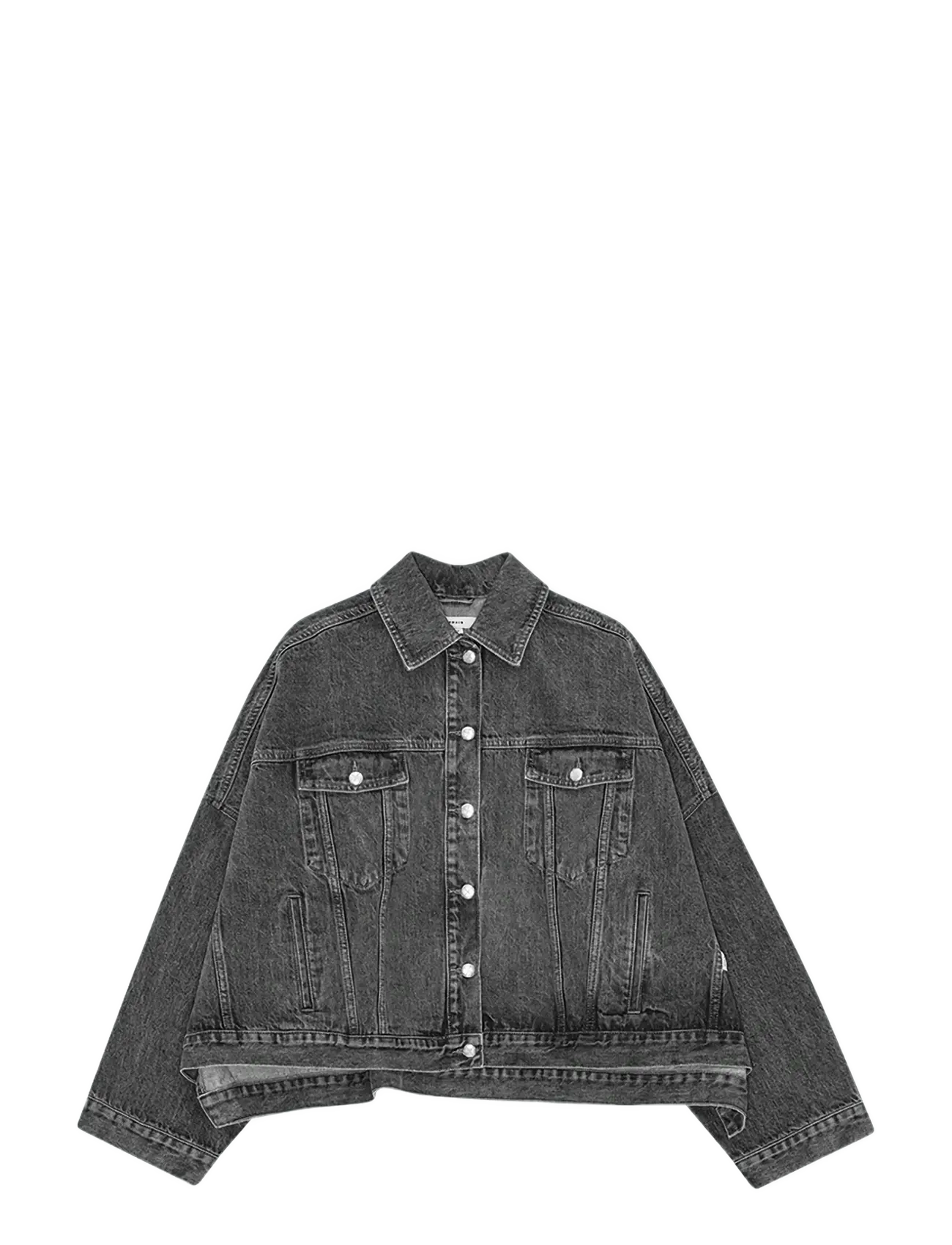 REMAIN Birger Christensen DRAPY BACK DENIM JACKET - Denimjakker - FROST GRAY / grey