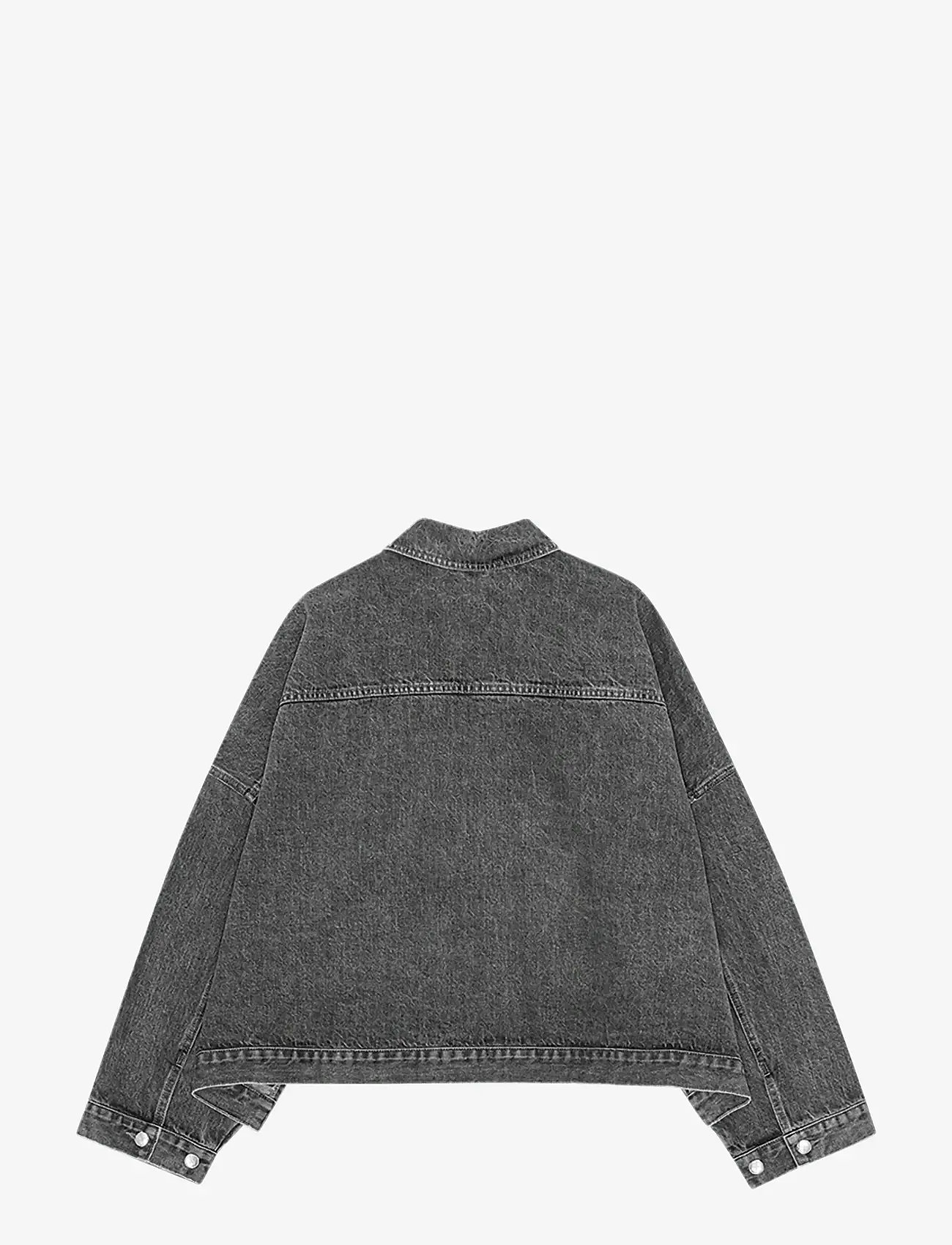 REMAIN Birger Christensen - DRAPY BACK DENIM JACKET - denimjakker - frost gray - 2
