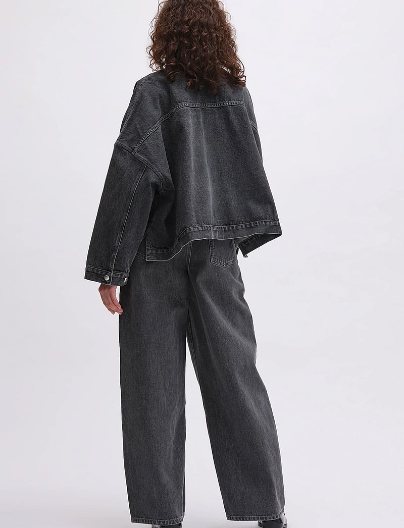 REMAIN Birger Christensen - DRAPY BACK DENIM JACKET - denimjakker - frost gray - 3