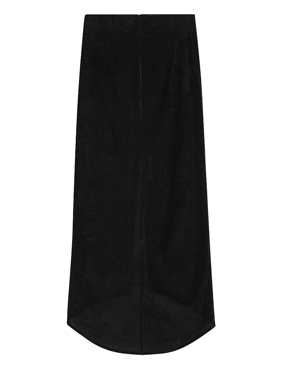 REMAIN Birger Christensen - VELVET MESH SKIRT - midi nederdele - black - 1