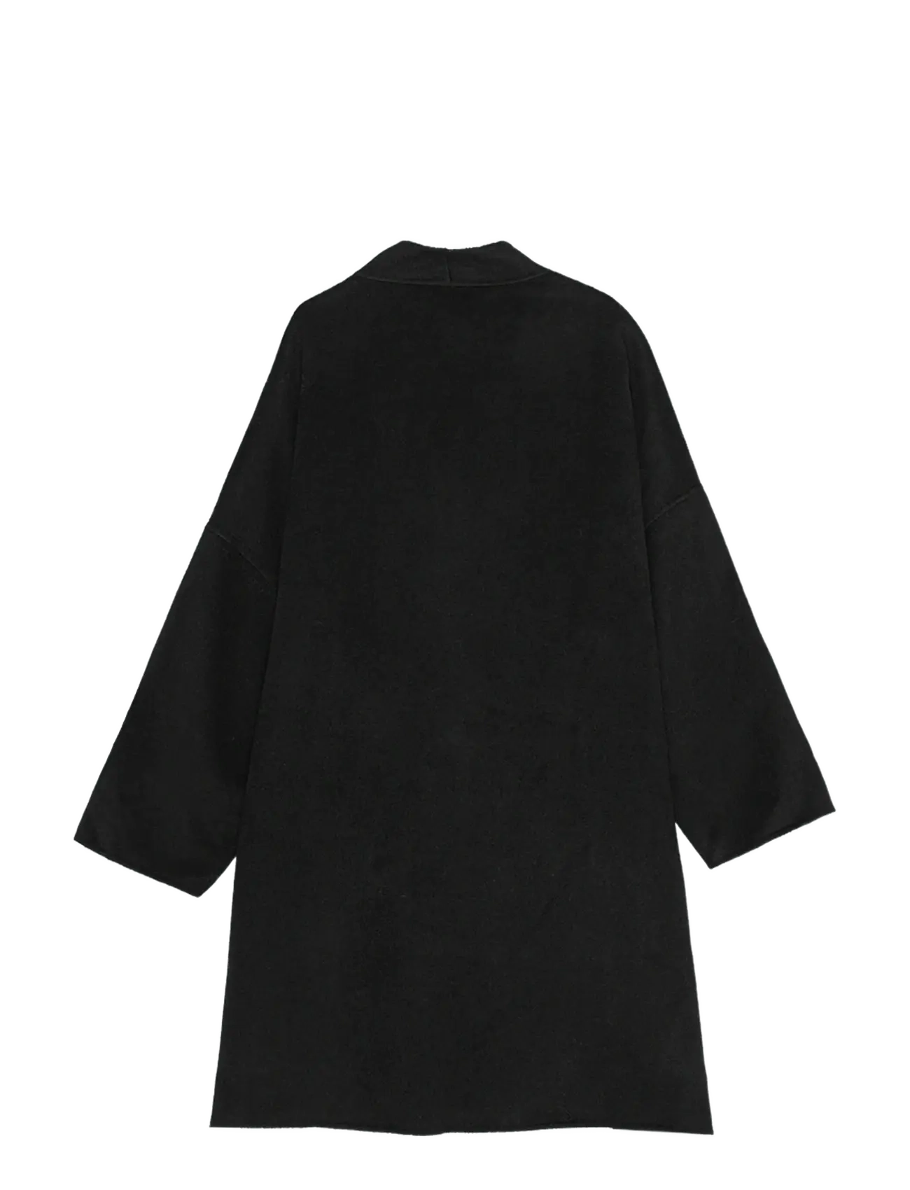 REMAIN Birger Christensen - DRAPY WOOL COAT - wintermäntel - black - 2