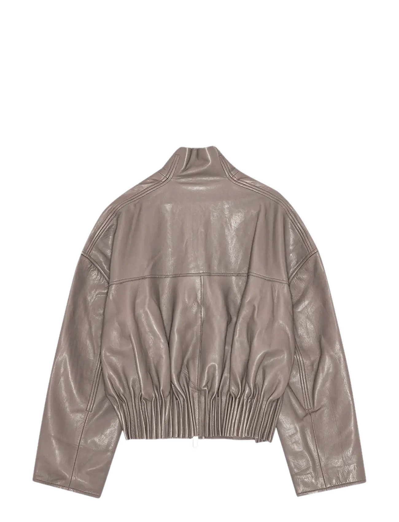 REMAIN Birger Christensen - BONDED LEATHER JACKET - nahktagid - iron - 2