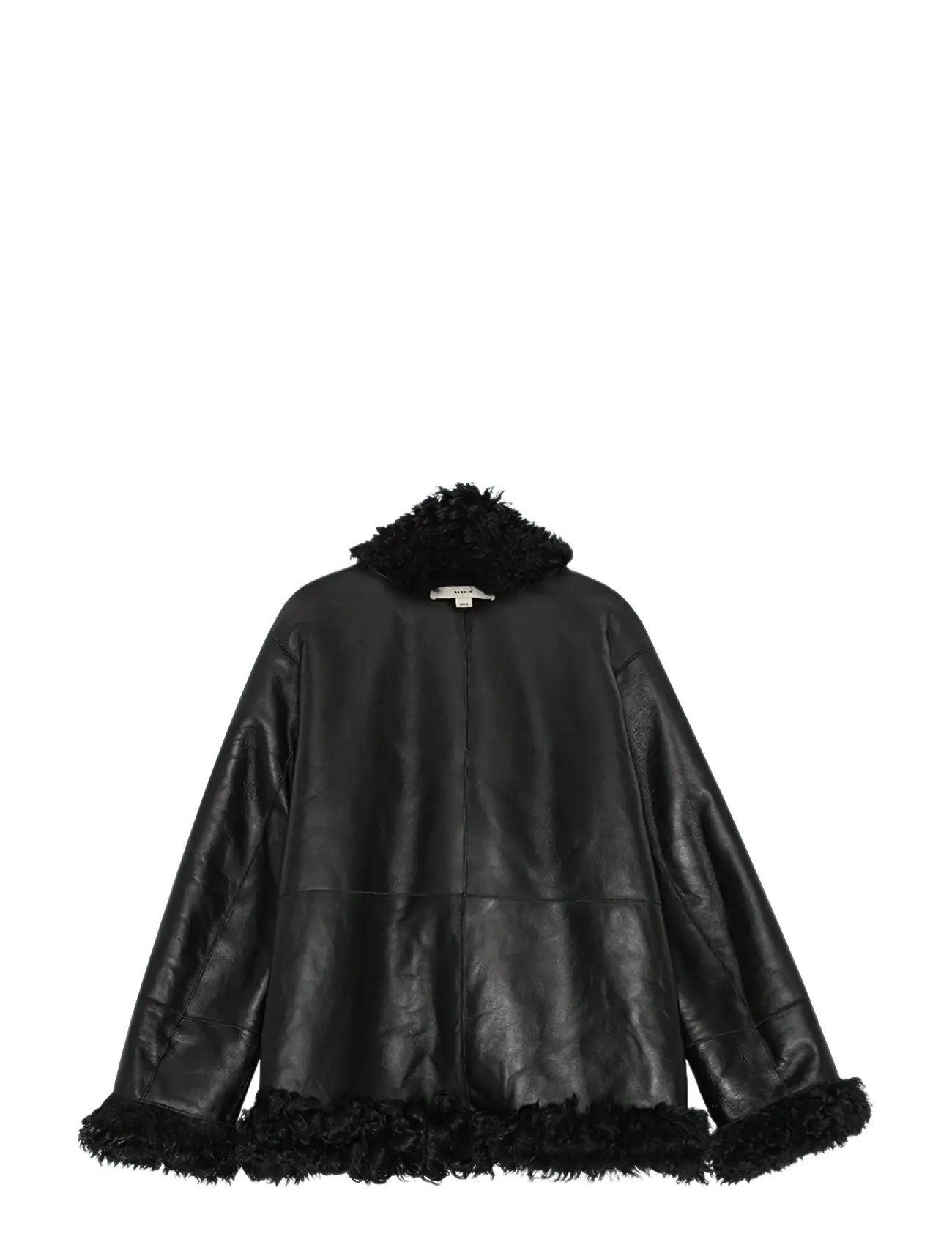 REMAIN Birger Christensen - SHEARLING JACKET - black - 2
