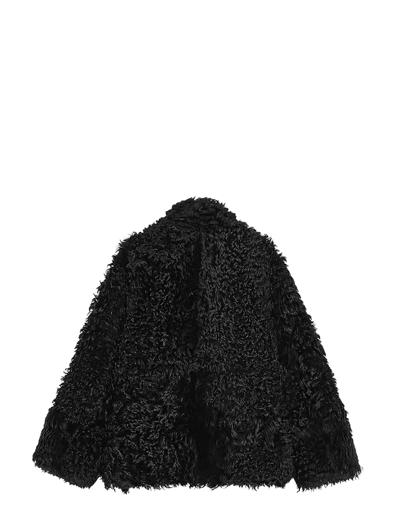 REMAIN Birger Christensen - SHEARLING JACKET - kevadjoped - black - 4