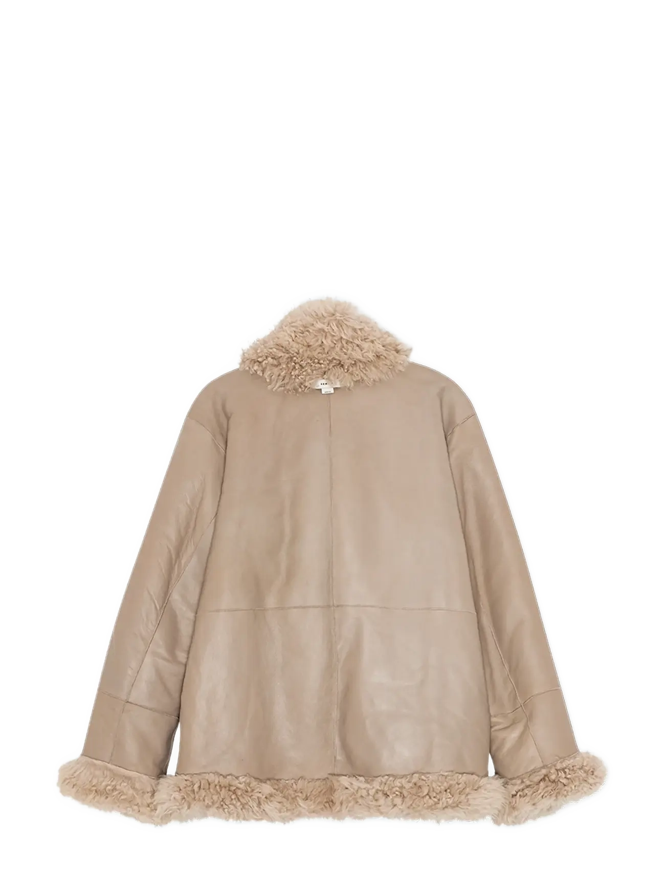 REMAIN Birger Christensen - SHEARLING JACKET - pebble - 2