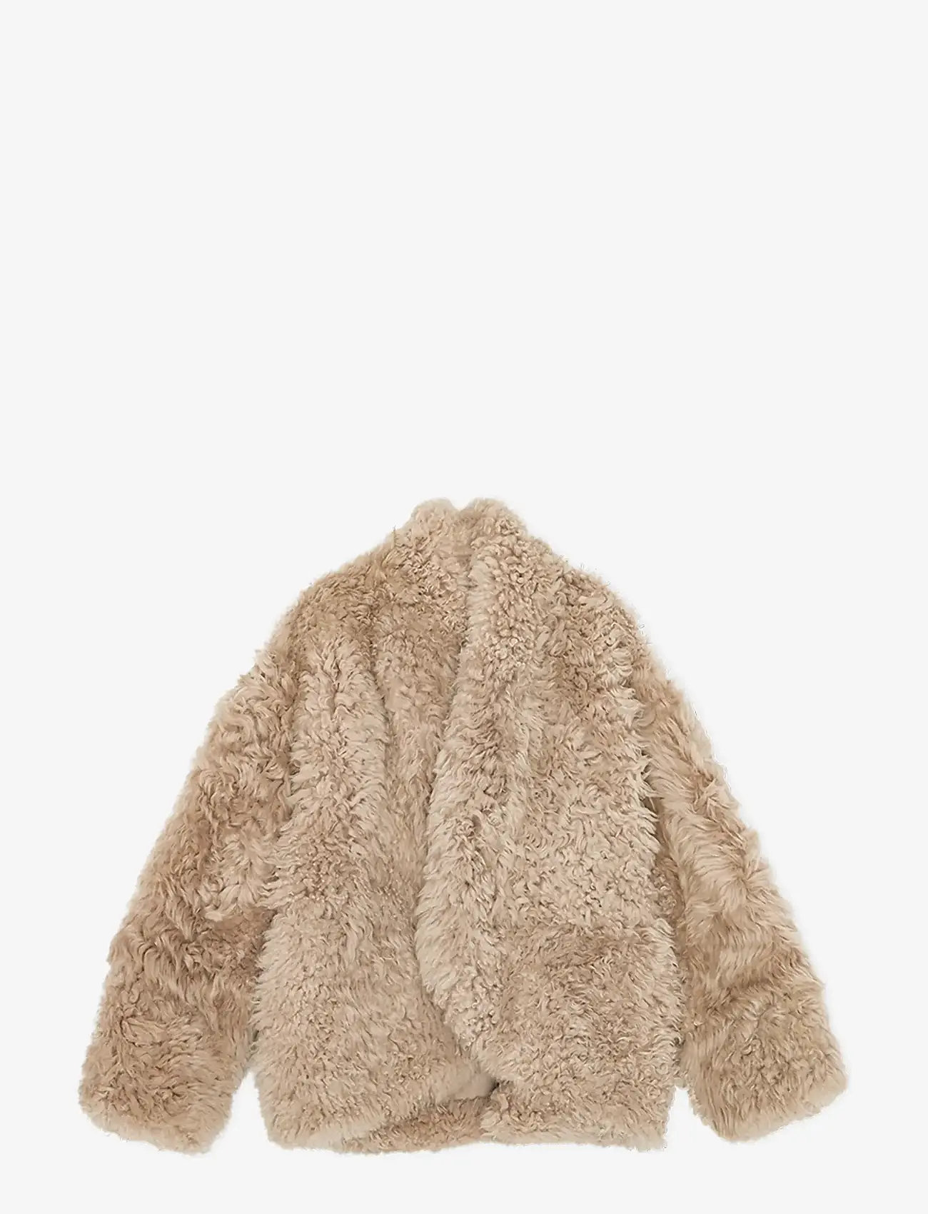 REMAIN Birger Christensen - SHEARLING JACKET - pebble - 3