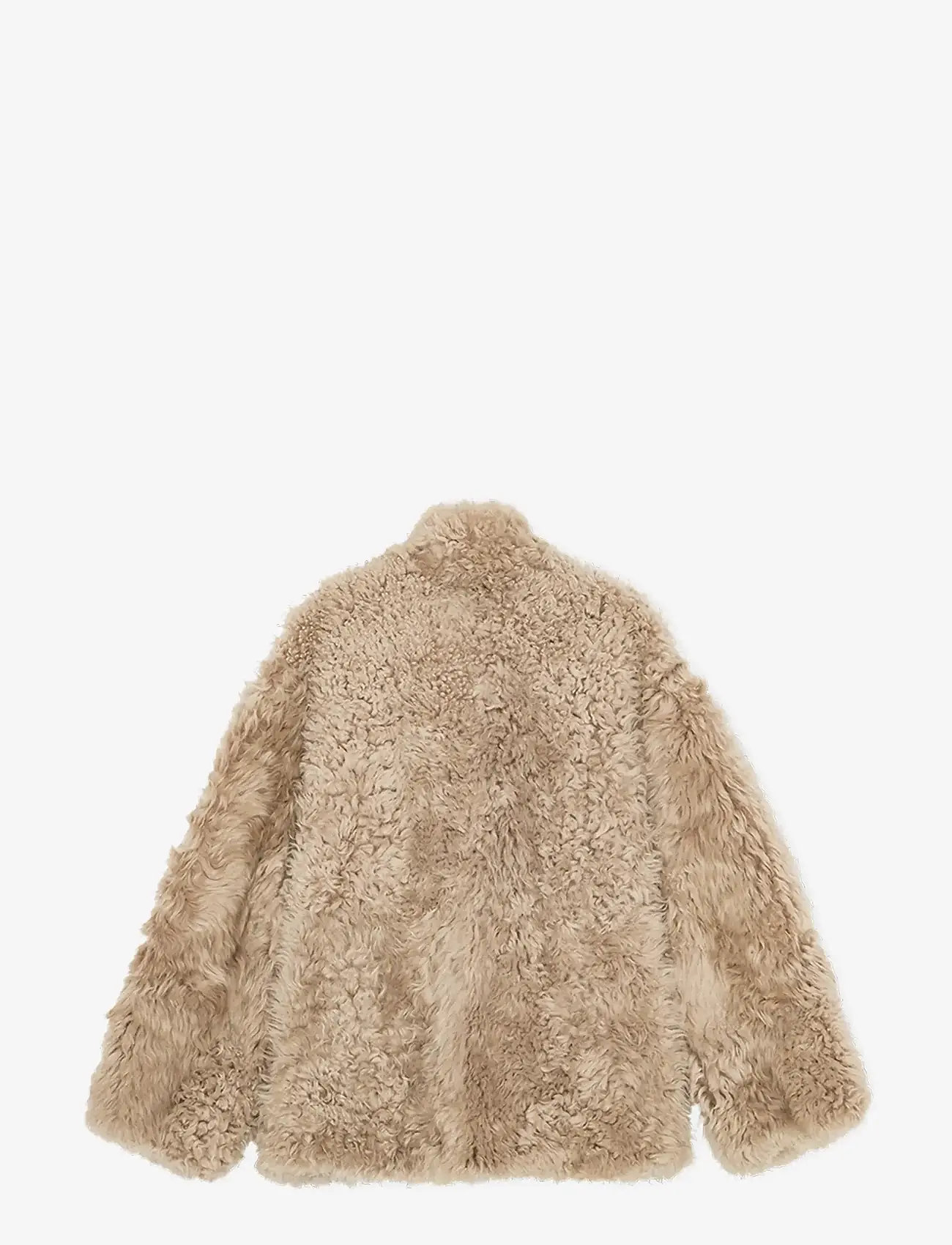 REMAIN Birger Christensen - SHEARLING JACKET - pebble - 4