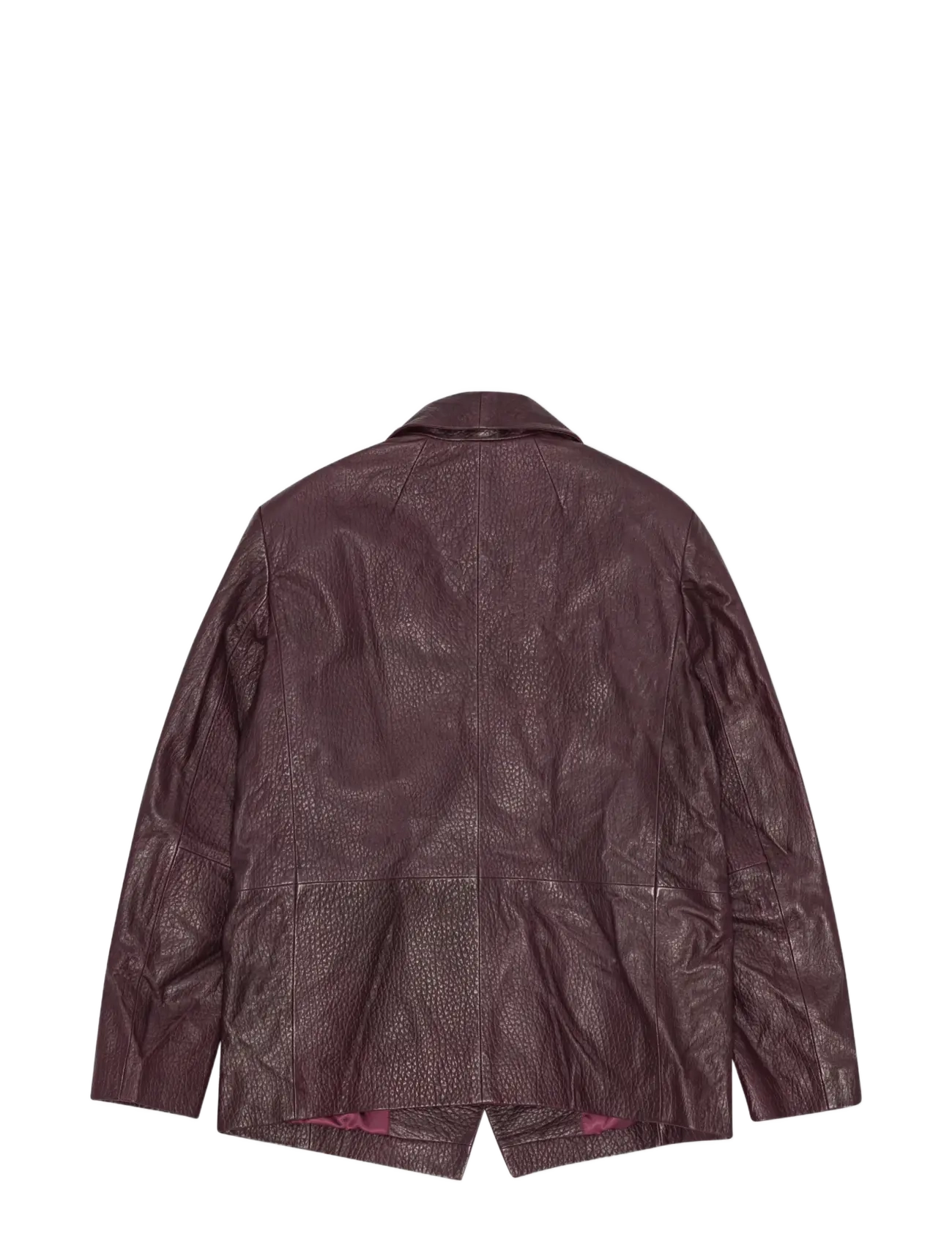 REMAIN Birger Christensen - HEAVY LEATHER BLAZER - odinės striukės - cabernet447 - 2