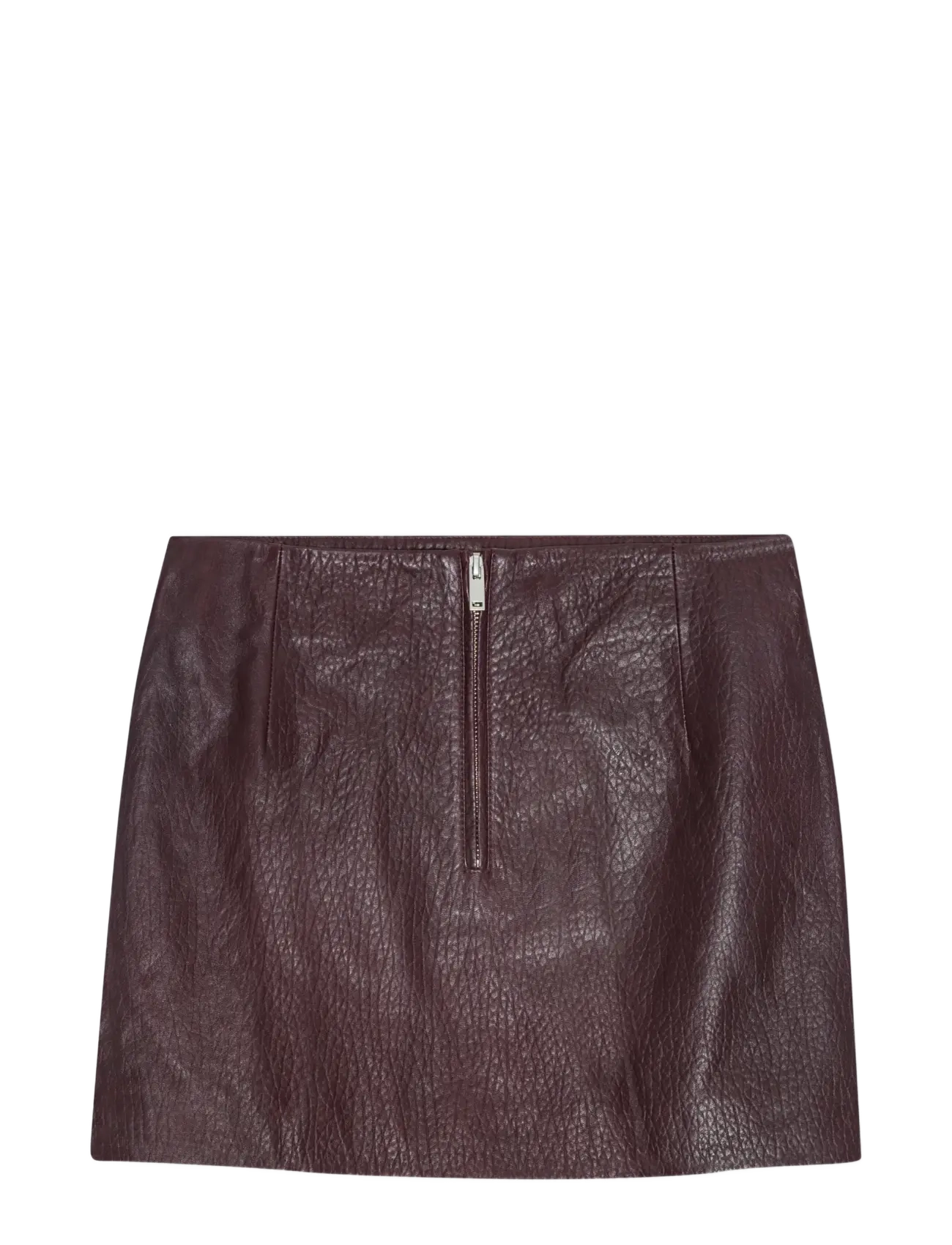 REMAIN Birger Christensen MINI LEATHER SKIRT - Kollektionen - CABERNET447 / burgundy