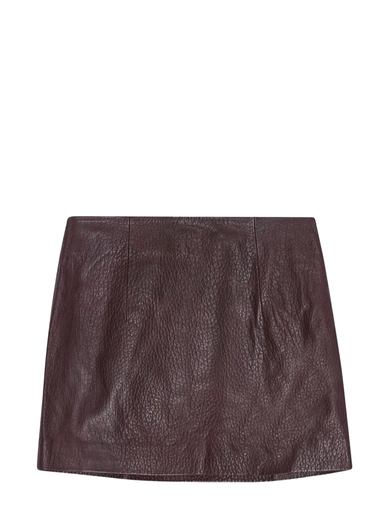 REMAIN Birger Christensen - MINI LEATHER SKIRT - leather skirts - cabernet447 - 2