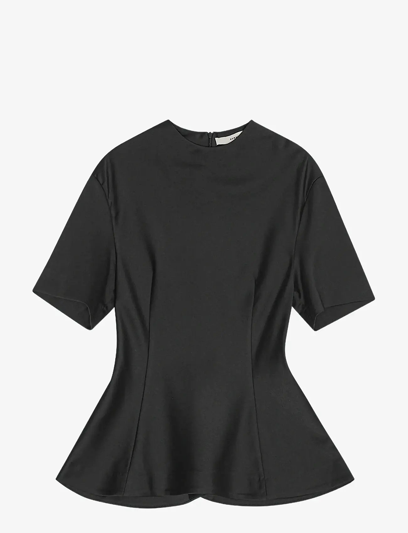 REMAIN Birger Christensen - SUITING PEPLUM TOP - t-shirts - black - 1