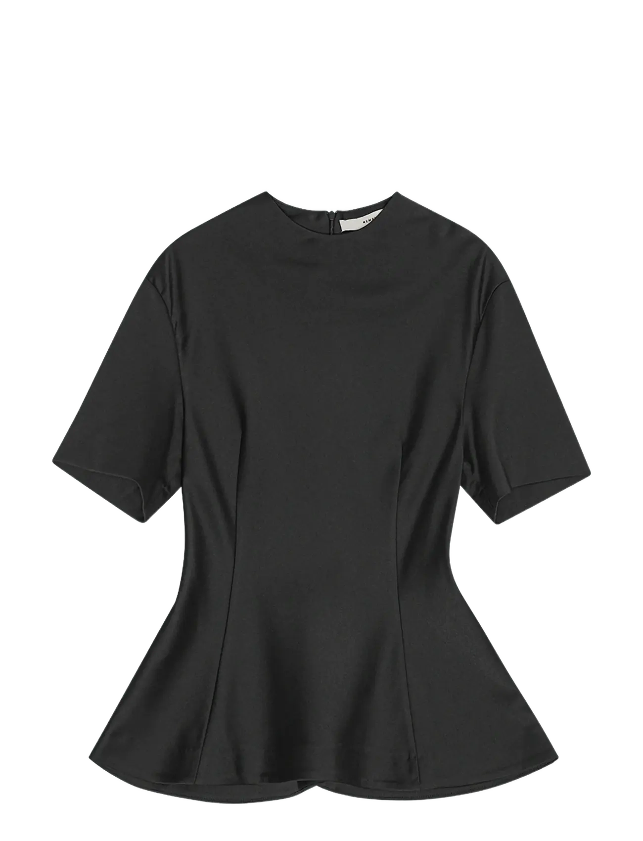 REMAIN Birger Christensen SUITING PEPLUM TOP - Tøj - BLACK / black