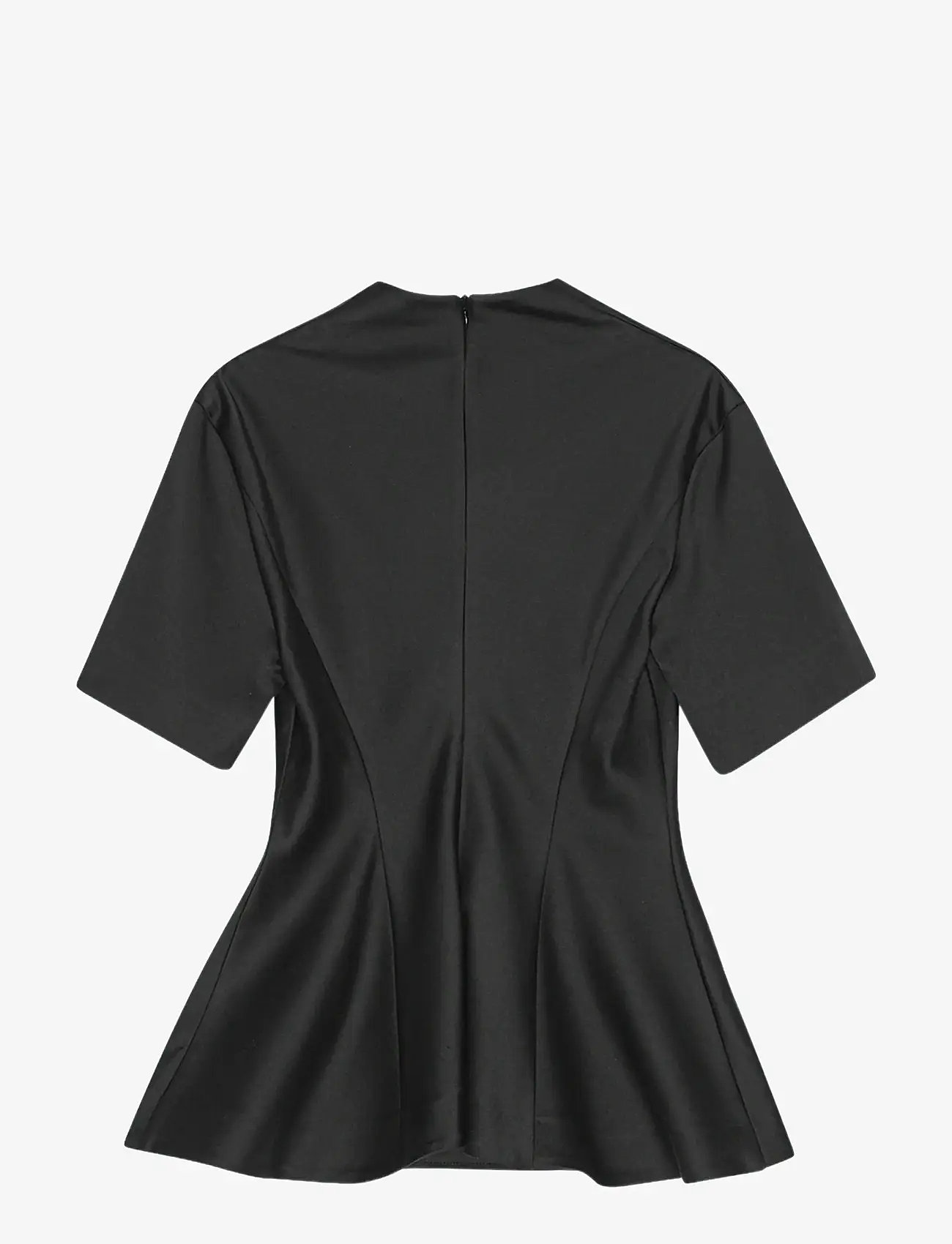 REMAIN Birger Christensen - SUITING PEPLUM TOP - t-shirts - black - 2