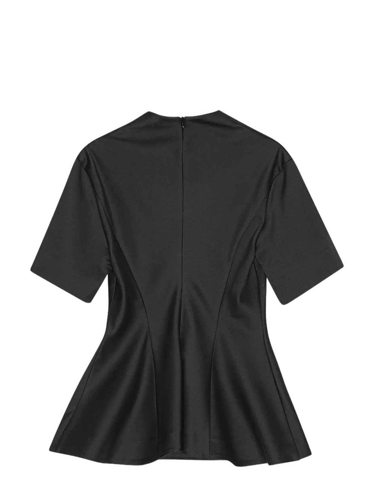 REMAIN Birger Christensen - SUITING PEPLUM TOP - t-shirty - black - 2
