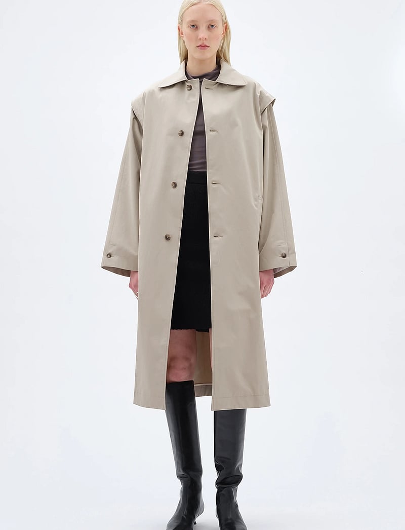 REMAIN Birger Christensen - OVERSIZED TRENCHCOAT - leichte mäntel - aluminum - 0