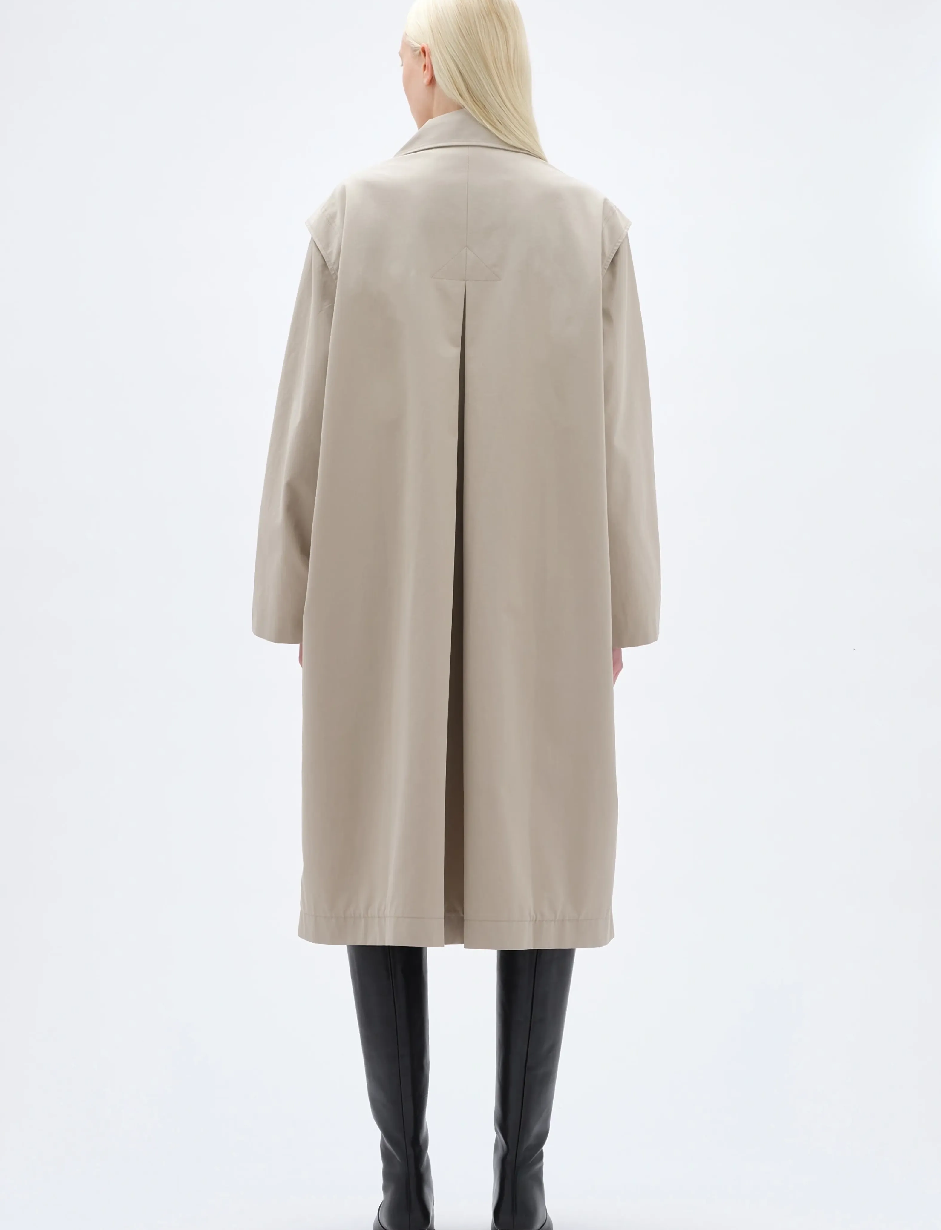 REMAIN Birger Christensen - OVERSIZED TRENCHCOAT - overtøj - aluminum - 4