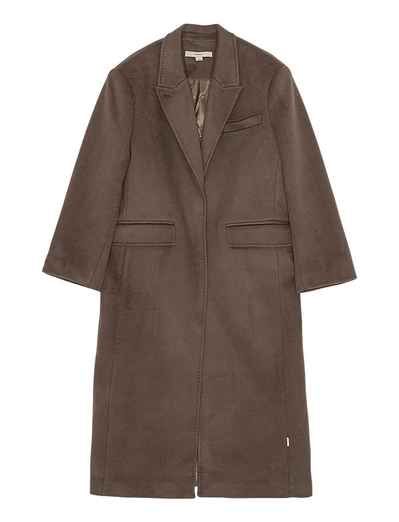 REMAIN Birger Christensen - LONG COAT - winterjacken - iron - 0