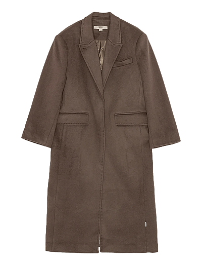 REMAIN Birger Christensen LONG COAT - REMAIN - IRON / brown