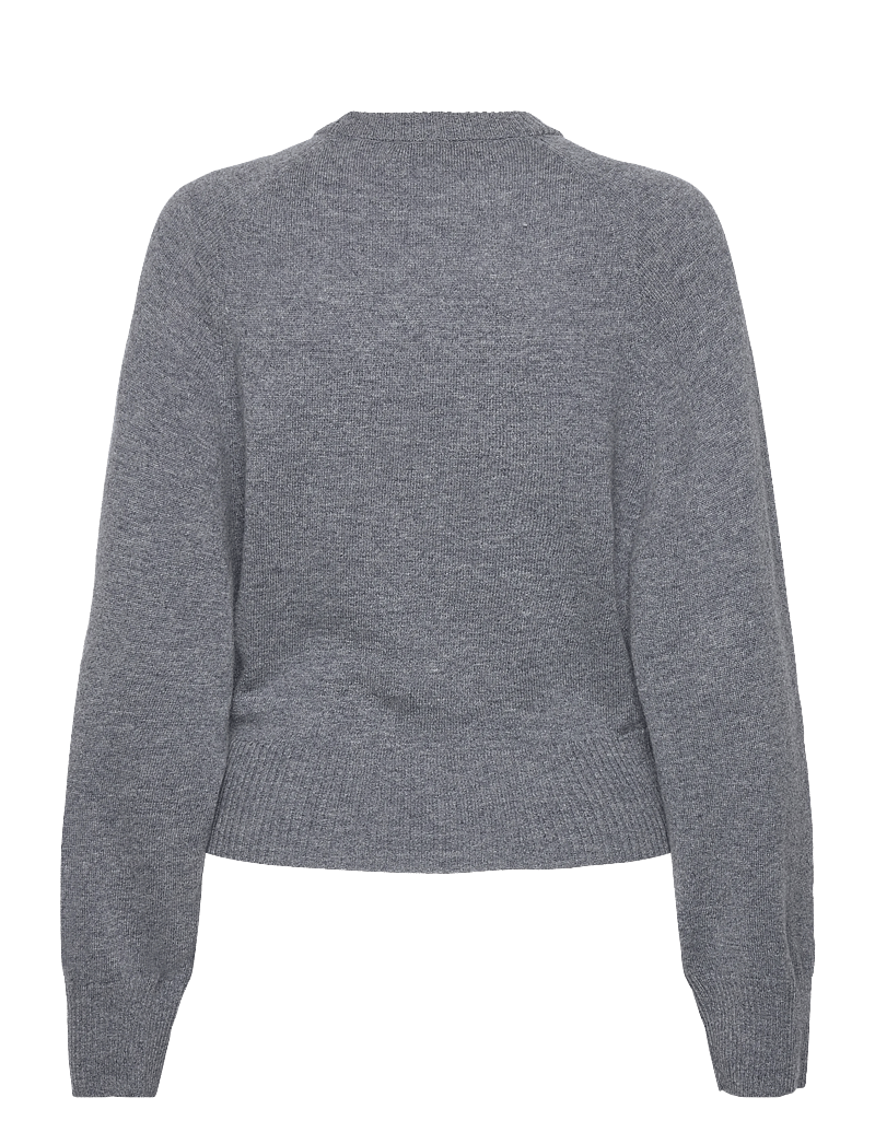 REMAIN Birger Christensen - BAT SLEEVE CREWNECK - kašmiir - light grey melange - 2