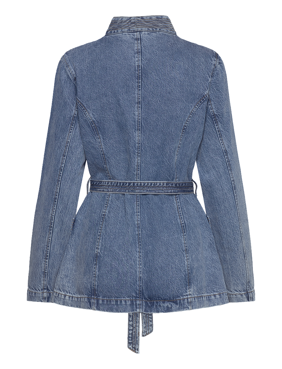 REMAIN Birger Christensen - Fitted Denim Jacket - faded denim - 1