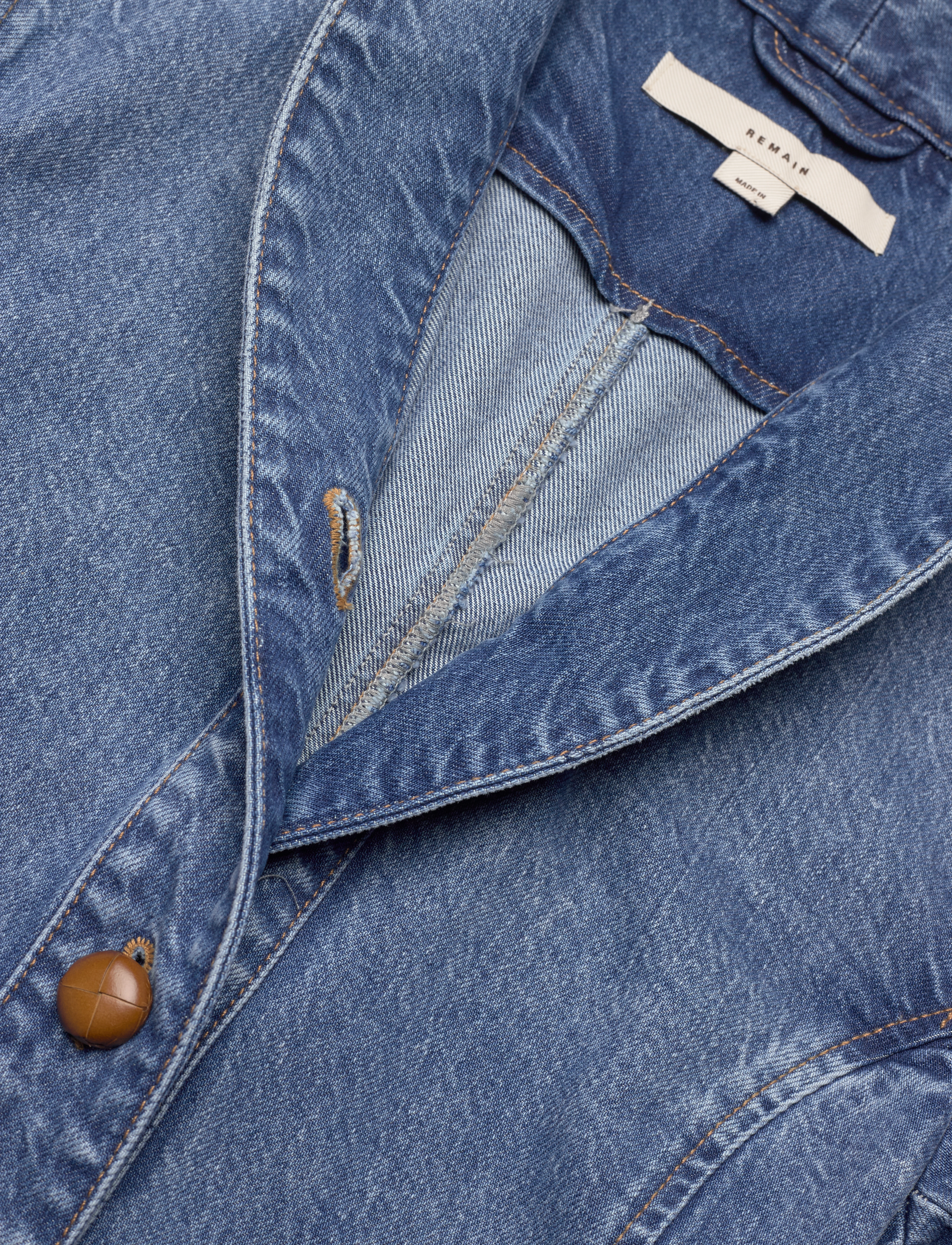 REMAIN Birger Christensen - Fitted Denim Jacket - faded denim - 2