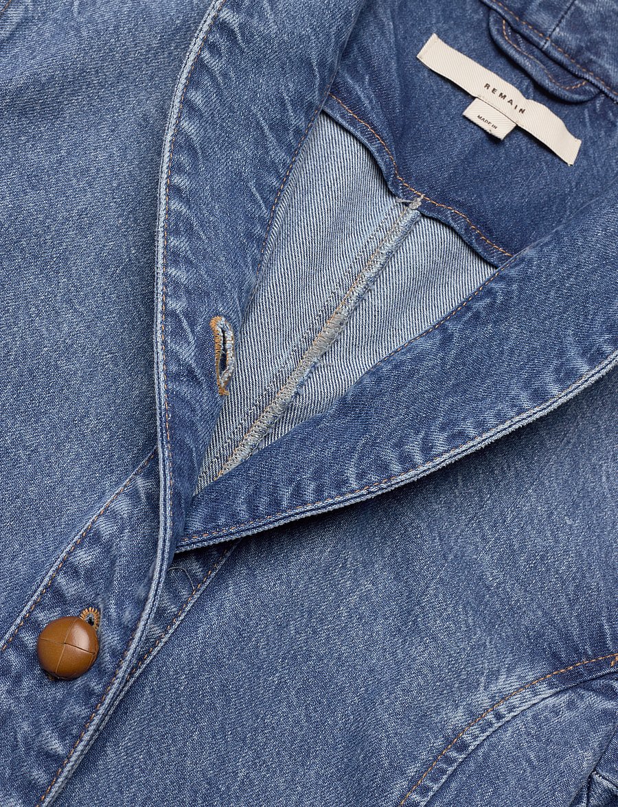 REMAIN Birger Christensen - Fitted Denim Jacket - faded denim - 2